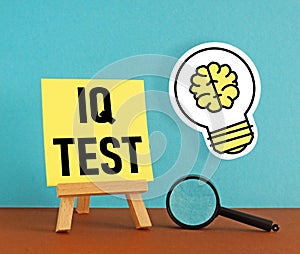 IQ test or intelligence Quotient - a quantitative assessment of the level of mental development