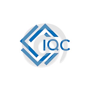 IQC letter logo design on white background. IQC creative circle letter logo concept.