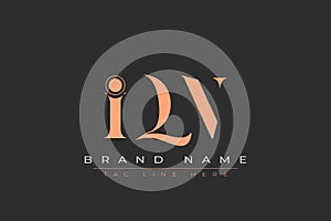 IQN abstract letter logo design