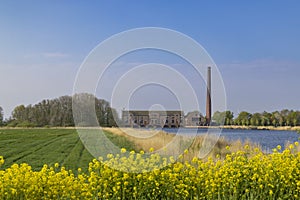 Ir. D. F. Woudagemaal is the largest steam pumping station ever built in world, UNESCO site, Lemmer, Friesland, Netherlands