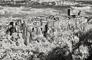 IR image of the small village of Vitorchiano