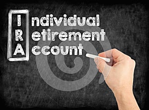 IRA - Individual Retirement Account concept