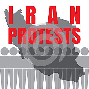 Iran Protests Illustration