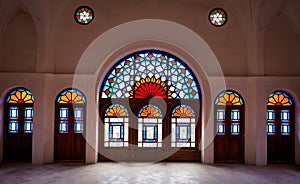 Iranian coloured windows in Nasir-ol-molk Mosque