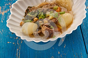 Iranian Dizi Mutton stew