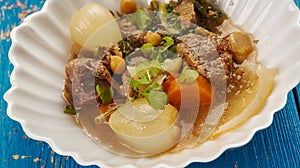 Iranian Dizi Mutton stew