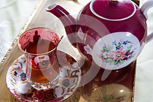 An Iranian tea set.