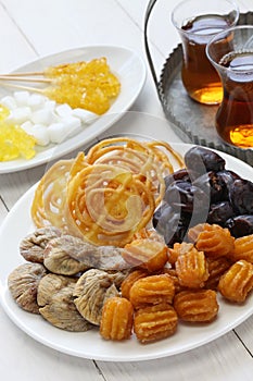 Iranian tea and sweets