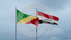 Iraq and Congo-Brazzaville flag
