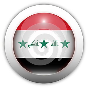 Iraq Flag Aqua Button