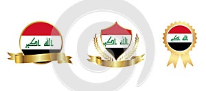 Iraq Flag icon . web icon set . icons collection flat. Simple vector illustration.