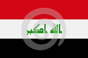 Iraq Flag Vector Flat Icon