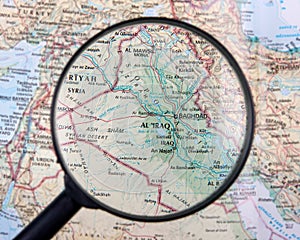 Iraq under magnifier