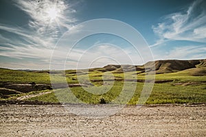 Iraqi landscape in spring season