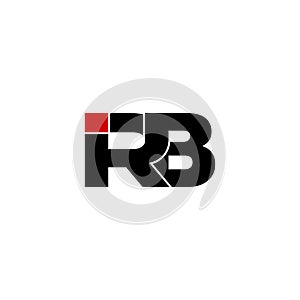 IRB letter monogram logo design vector