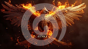 ird Phoenix made by fire texto \