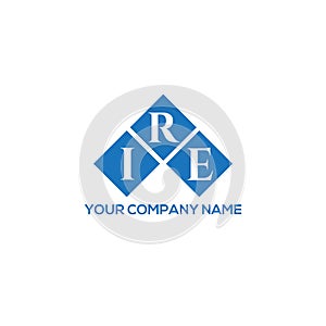 IRE letter logo design on white background. IRE creative initials letter logo concept. IRE letter design