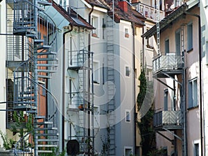 Ire Stairs on Residential Buildings in Konstanz