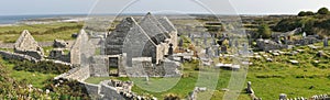 Ireland the 7 churches panorama photo