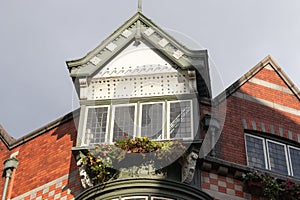 Ireland, Dublin - 20 October 2022: The exterior facade of the O'Neill's restaurant in the historic center of