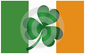 Irlanda bandera trébol ilustraciones 