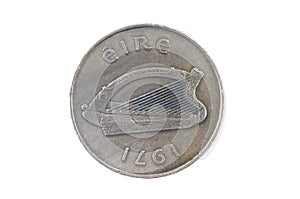 Ireland harp coin 1971