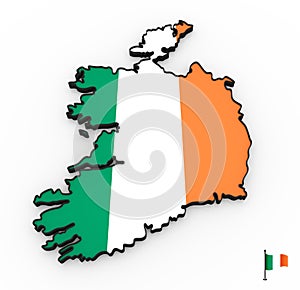 Ireland high detailed 3D map