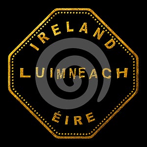Ireland Limerick Seal Map Design