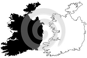 Ireland map vector
