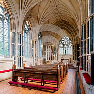 Beautiful interior view of KylemoreÃ¢â¬â¢s Neo-Gothic Church of Kylemore Abbey & Victorian Walled Garden