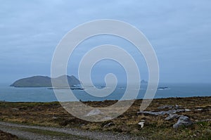 Ireland`s Blasket Islands Off the Shore of Dingle