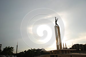 Irian Jaya Liberation Monument in Lapangan Banteng Park of Jakarta