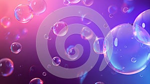iridescent bubbles vibrant gradient background