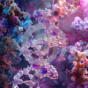 Iridescent DNA Helix Structure