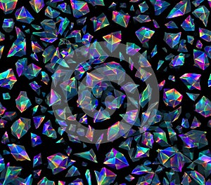 Iridescent Gemstone Texture Seamless Pattern Background for Design Projects