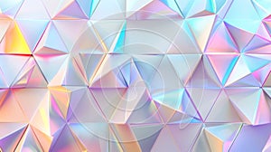 Iridescent Geometric Abstract Background, Generative AI