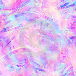 Iridescent Holographic Unicorn Abstract Print