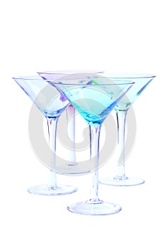 Iridescent Martini Glasses