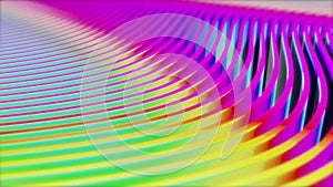 Iridescent stripes wave gradient background loop