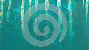 Iridescent teal and blue green wall texture for creative design background