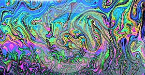 Iridescent, trippy psychedelic abstract background