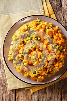 Irio Mashed Sweet Potato with Peas and Corn - Kenyan closeup.