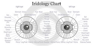 Diagnosi grafico occhio contorno 