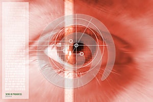 Iris eye scan