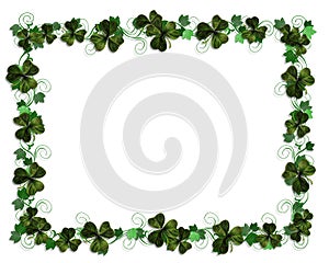 Irish border Ivy and Shamrocks