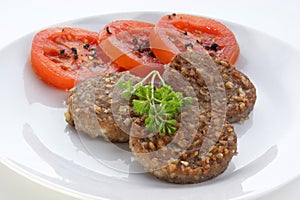 irish breakfast on a large plate