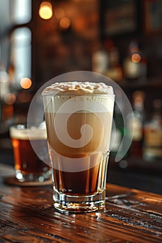 Irish Car Bomb at a boisterous Dublin pub photo