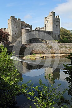 Irish castle of Cahir in morning light photo