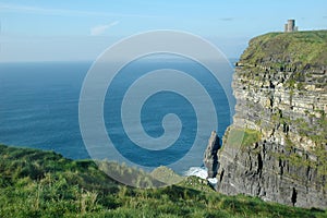 Irish Castle Cliffs Moher