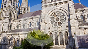 The Irish Cathedral of the Anglican Church in Cork. Cathedral of the 19th century in the Neo-Gothic style. Cathedral Church of St